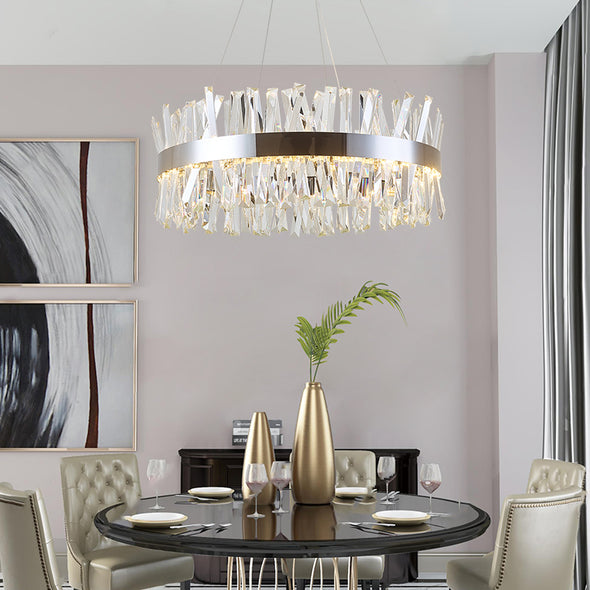 Contemporary Crystal Chandelier