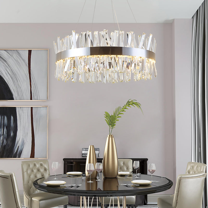 Contemporary Crystal Chandelier For Living Room Dining Island Chandelier