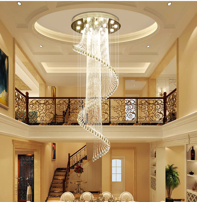 Story Foyer Chandeliers Crystal Large Entryway Chandelier