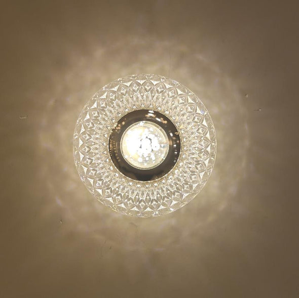 Round Crystal Wall Sconces Light