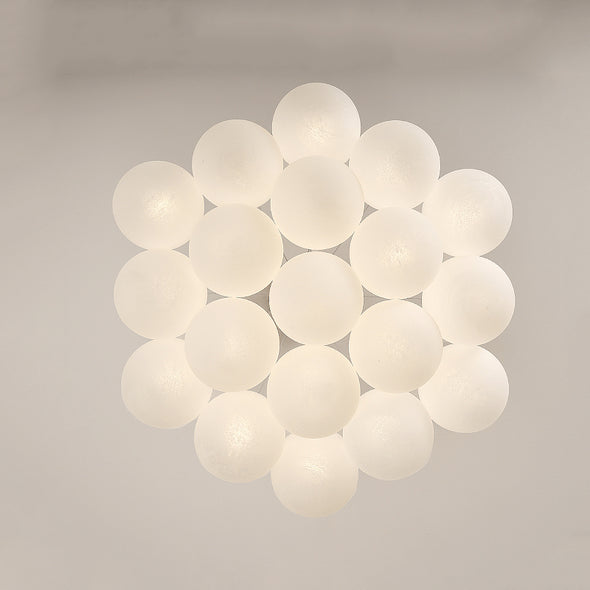 Large Glass Globe Cluster Pendant Lighting 