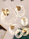 High Ceiling Foyer Chandelier Modern Decorative Hanging Light For Staircase