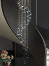 Crystals Butterflies Spiral Chandeliers For Entryway Lobby And Hallway