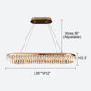 Oval Dining Chandelier New Hanging Pendant Lamp For Kitchen Island